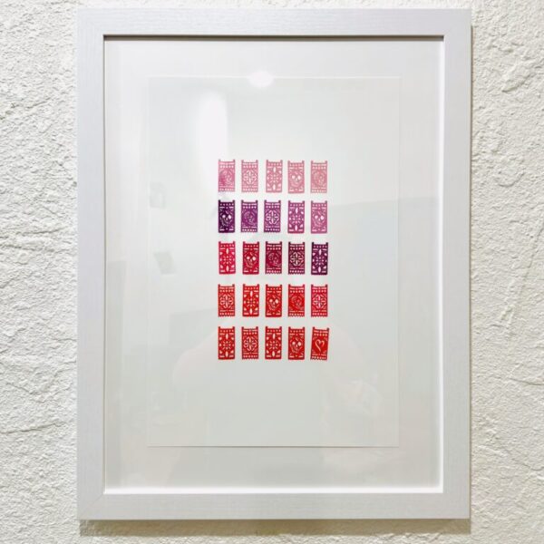 Papel Picado - Valentines - Framed