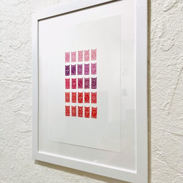 Papel Picado - Valentines - Framed